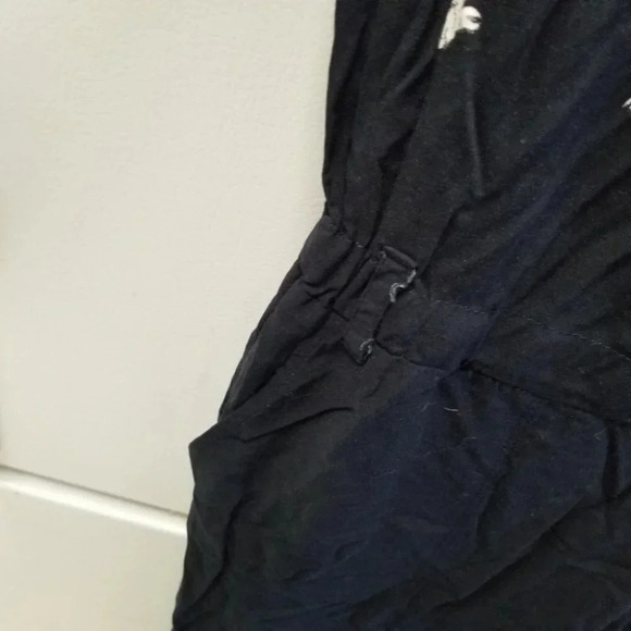 𝅺anthro Lilka Lakeshore Jumpsuit Navy Blue  Floral M - Picture 11 of 13